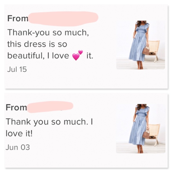 Striped Ruffle Detail Fit and Flared Blue Dress - Picture 14 of 16